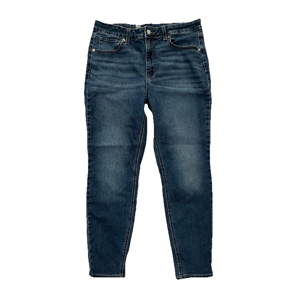 No Boundaries Women's Size 14 High Rise Skinny Jeans Dark Wash Stretch Blue